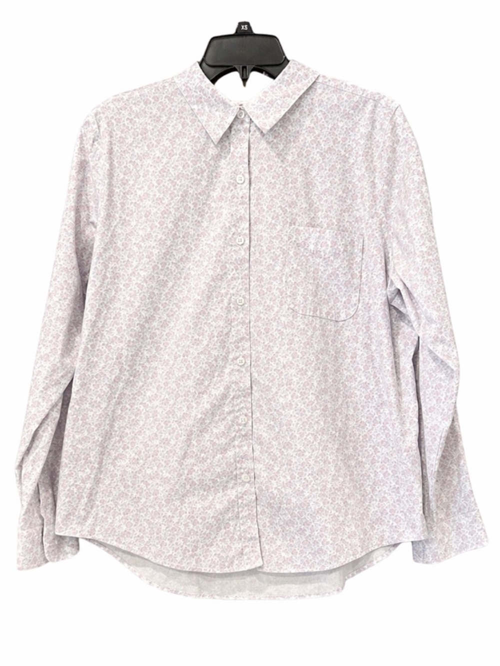 L.L. Bean Women's XL Wrinkle Resistant Cotton Button Down Shirt Floral Ditsy